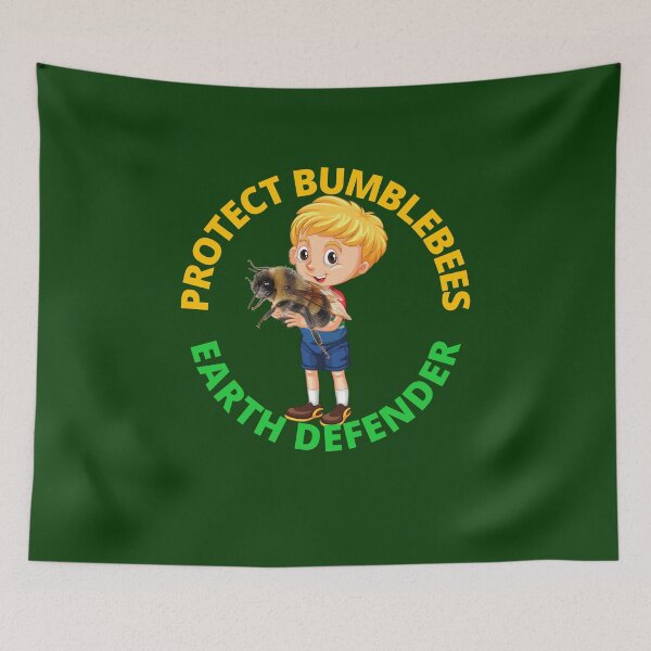 Item preview, Earth Defender Saves & Protects Bumblebees  designed and sold by walkingrock.
