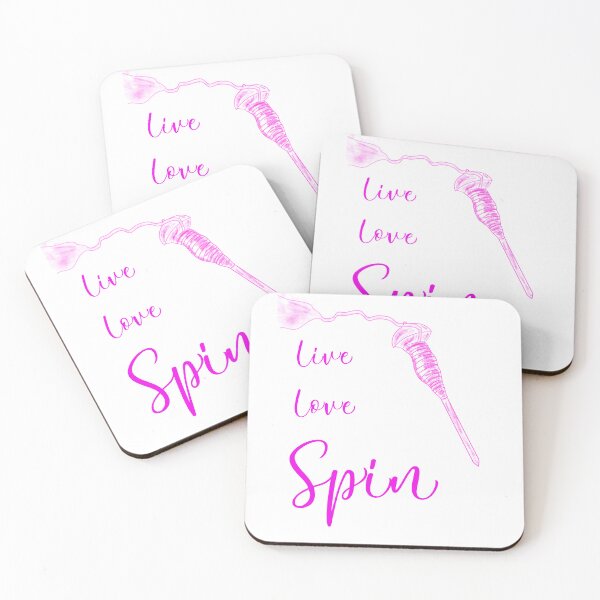 Item preview, Spindle, Gifts For Spinners, Live Love Spin, Fun Spinning Design designed and sold by CasaDiLavanda.