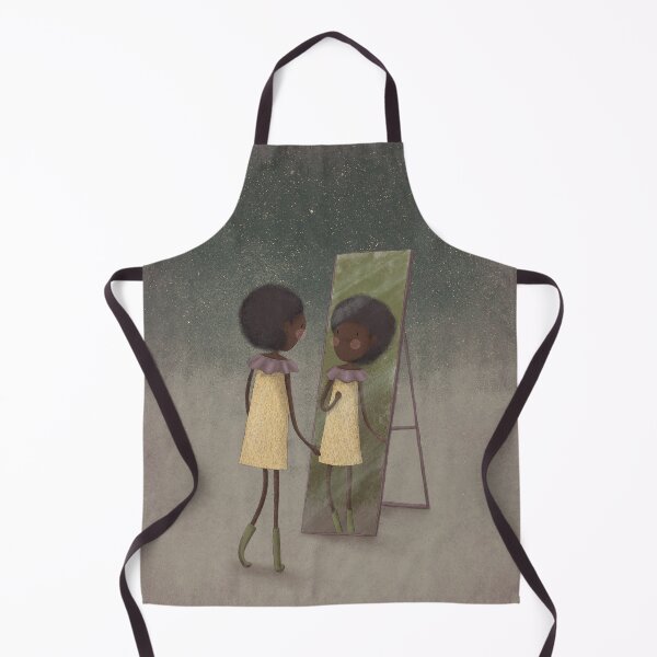 Item preview, Whimsical Woman Looking into a Magical Mirror in a Forest  designed and sold by haximica.