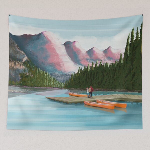 Item preview, Banff Canada travel poster art designed and sold by Arctic frame studio.