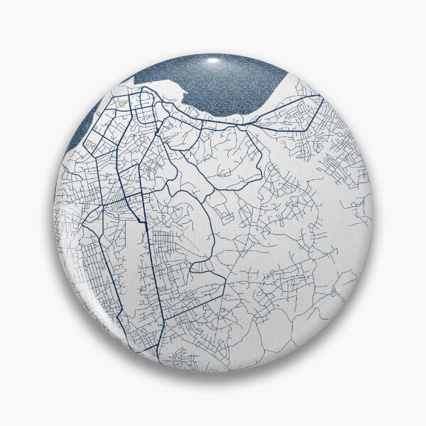 Item preview, Cabinda City Map of Angola - Coastal designed and sold by deMAP.