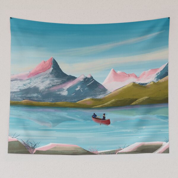 Item preview, Banff canada lake travel poster designed and sold by Arctic frame studio.