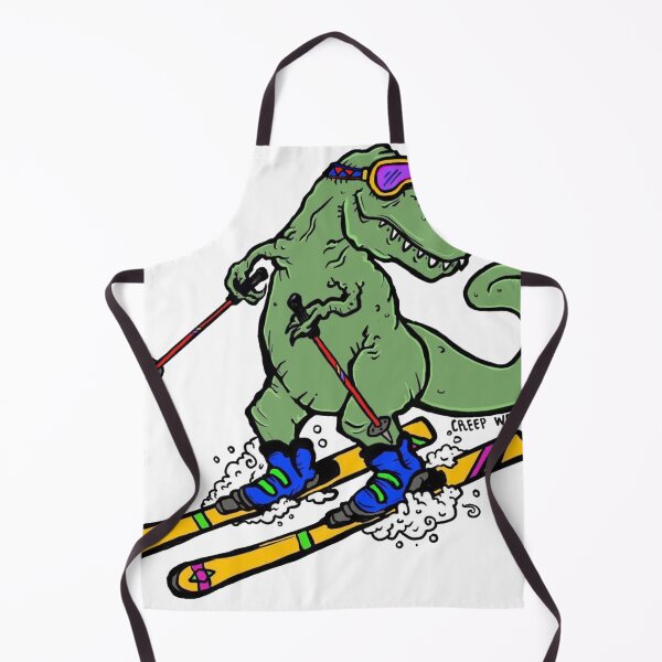 Item preview, Skiasaurus Rex T-Rex on Skis designed and sold by maroonbeard.
