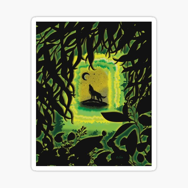 Into the Luminous Night Sticker