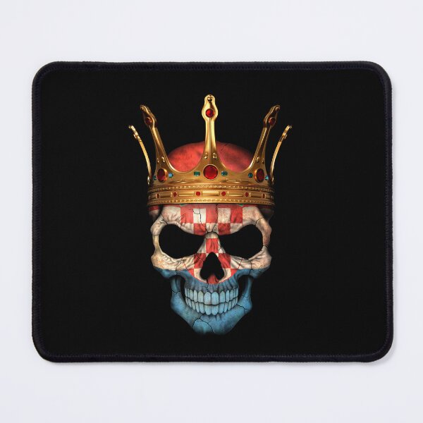 Item preview, Croatian Flag Skull with Crown designed and sold by JeffBartels.