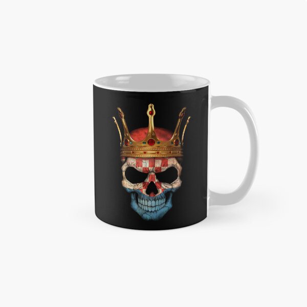 Item preview, Croatian Flag Skull with Crown designed and sold by JeffBartels.