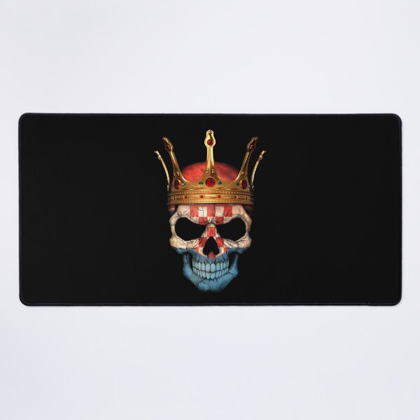 Item preview, Croatian Flag Skull with Crown designed and sold by JeffBartels.