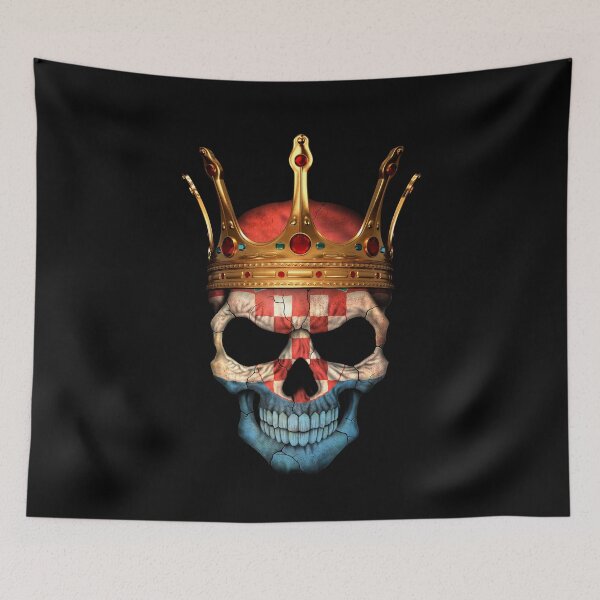 Aperçu de l'œuvre Crâne de drapeau croate avec couronne créée et vendue par JeffBartels.