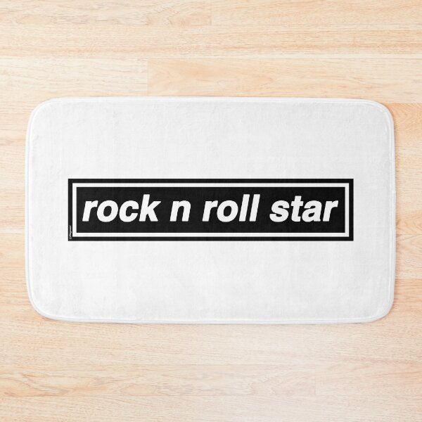 Rock n Roll Star - OASIS Band Tribute - MADE IN THE 90s Bath Mat