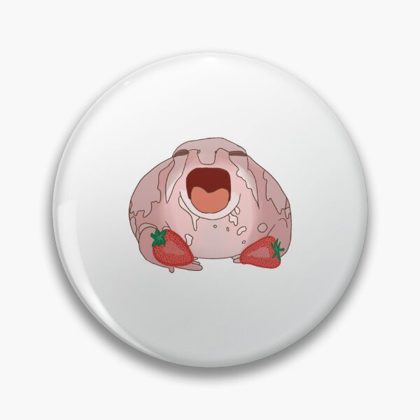 Item preview, Strawberries and Cream Sleepy Frog designed and sold by Its-vailentino.