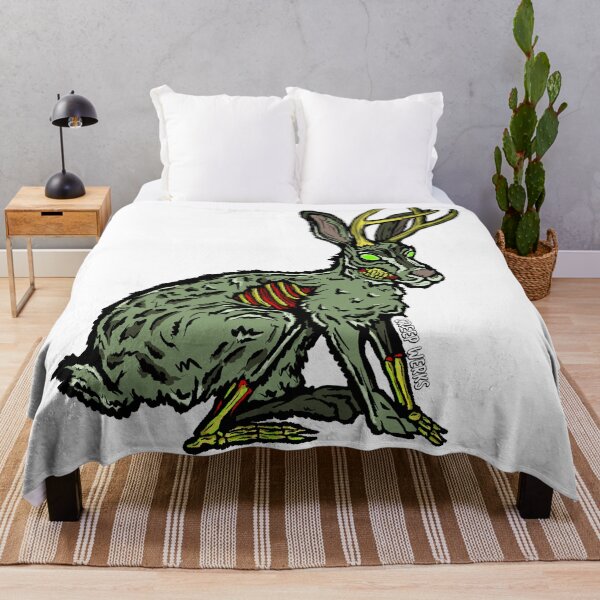 Item preview, Yellowstone Zombie Jackalope Legendary Wild Animal designed and sold by maroonbeard.