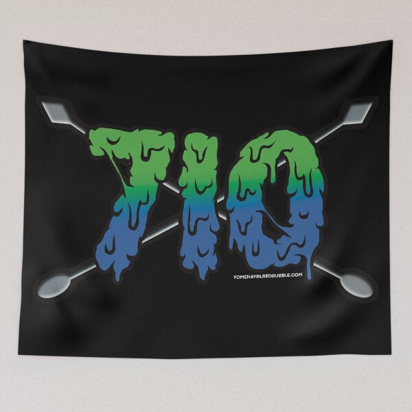 Item preview, 710 Oil drip blue and green designed and sold by YomeHayin.