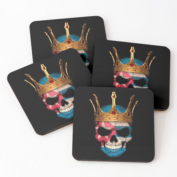 Item preview, Cuban Flag Skull with Crown designed and sold by JeffBartels.