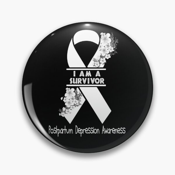 Item preview, I Am A Suvivor Ribbon Postpartum Depression Awareness designed and sold by heppenp.