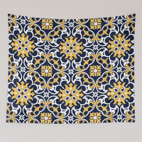 Item preview, Traditional Portuguese Tiles Seamless, Portuguese Tiles Pattern Design, Portuguese Tiles Azulejos, Blue and White Portuguese Tile designed and sold by Paintcorner.