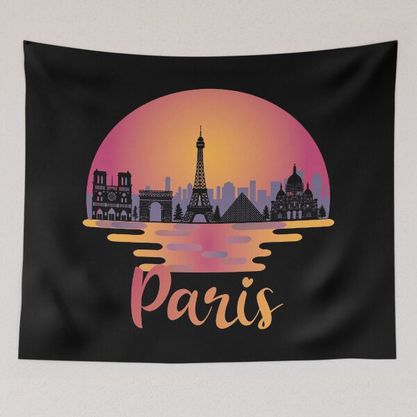 Item preview, Paris Skyline France Travel  designed and sold by TheInkElephant.