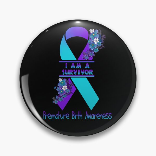 Item preview, I Am A Suvivor Ribbon Premature Birth Awareness designed and sold by heppenp.