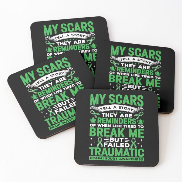 Item preview, My Scars Tell A Story Traumatic Shirt, Brain Injury Awareness Shirt, TBI Green Ribbon Shirt, TBI Fighter Shirt, Brain Surgery Tee, TBI Gift designed and sold by aymob.