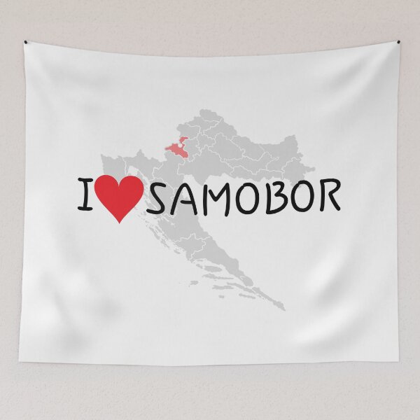 Item preview, "I Love Samobor" designed and sold by MC Art Studio.
