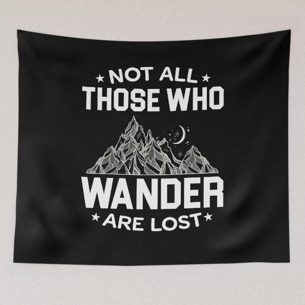Item preview, Not All Those Who Wander Are Lost Shirt, Camping Crew Shirt, Nature Lover Tee, Camping Shirt, Hiking Shirt, Gift For Camper, Wanderlust Tee designed and sold by aymob.