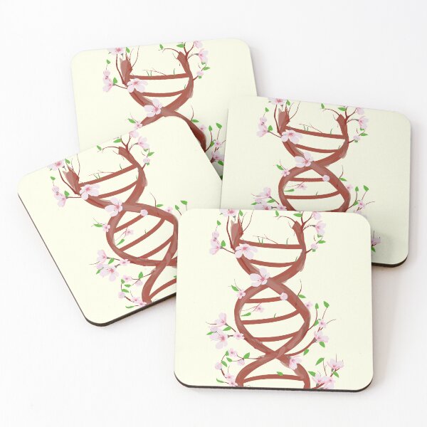 Item preview, pastel DNA flowers ,spring dna structure Sakura molecule designed and sold by ELmezz.
