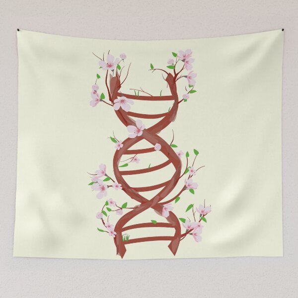Item preview, pastel DNA flowers ,spring dna structure Sakura molecule designed and sold by ELmezz.