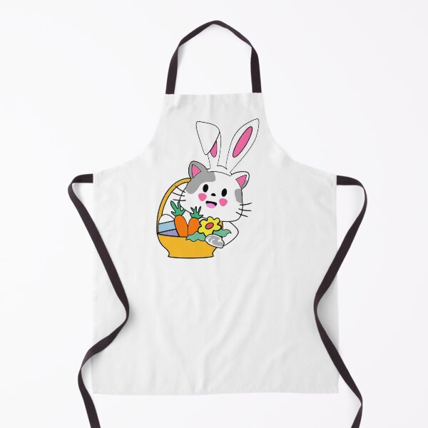 Item preview, Cute Kawaii Cat Easter Bunny with Easter Basket designed and sold by jamie Omahen.