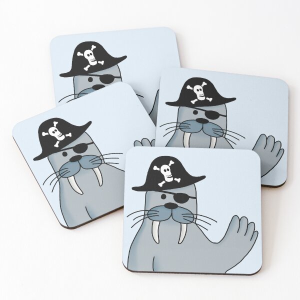 Item preview, Pejo the pirate walrus designed and sold by Optimalistin.