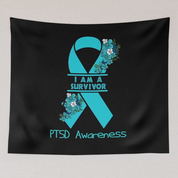 Item preview, I Am A Suvivor Ribbon PTSD Awareness designed and sold by heppenp.