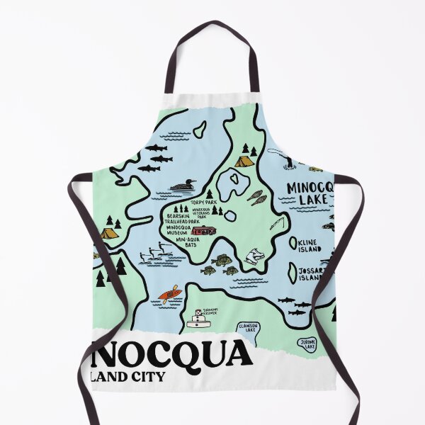 Item preview, Minocqua Map designed and sold by fiberandgloss.