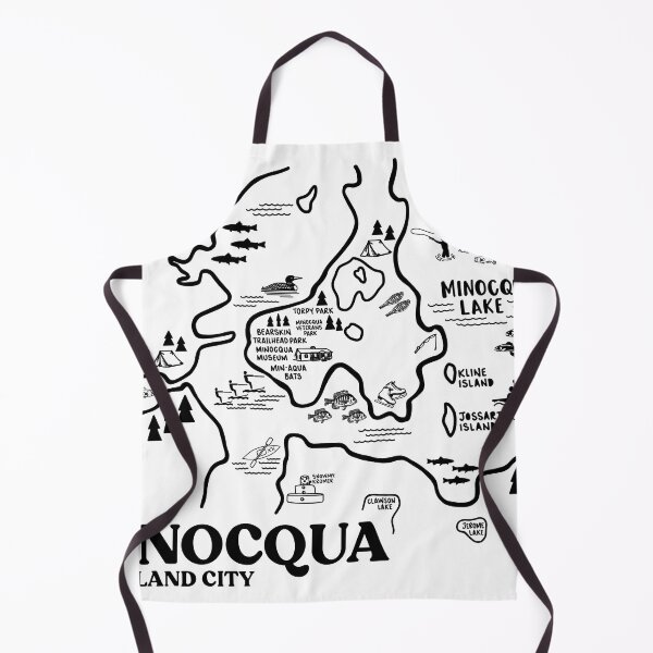 Item preview, Minocqua Map designed and sold by fiberandgloss.