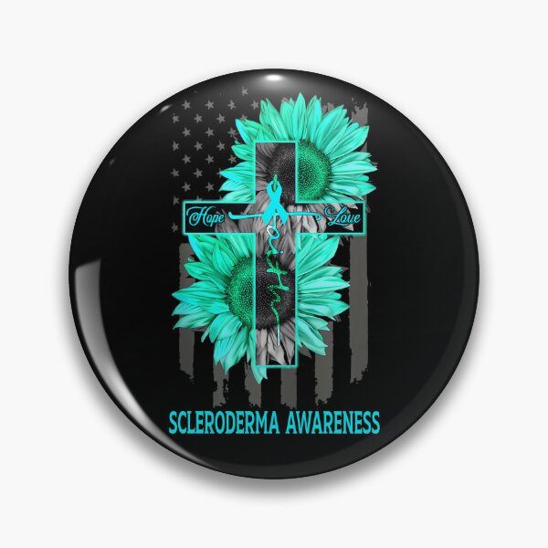 Item preview, Faith Hope Love American Flag Sunflower Christian Cross Scleroderma Awareness designed and sold by Tadmab.