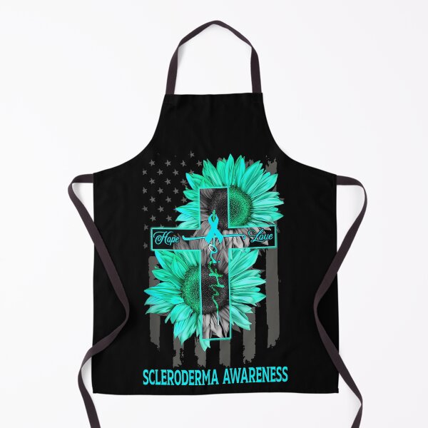 Item preview, Faith Hope Love American Flag Sunflower Christian Cross Scleroderma Awareness designed and sold by Tadmab.