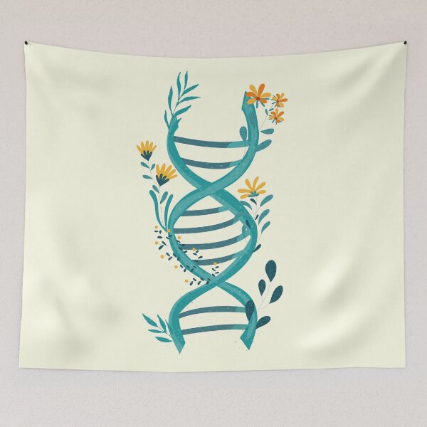 Item preview, DNA flowers ,spring dna structure trees floral molecule designed and sold by ELmezz.