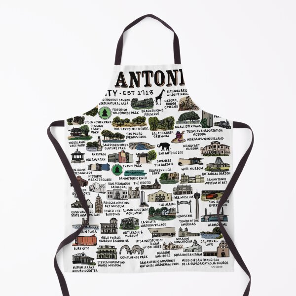 Item preview, San Antonio Map designed and sold by fiberandgloss.
