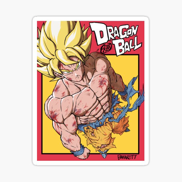 Goku Super Saiyan Sticker By Zvonbal Redbubble