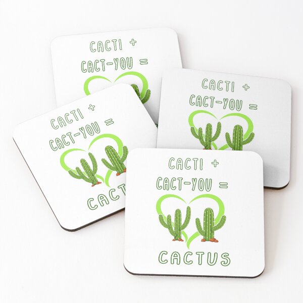Item preview, CACTI + CACT-YOU = CACTUS funny gift for lovers designed and sold by Goods-by-Jojo.