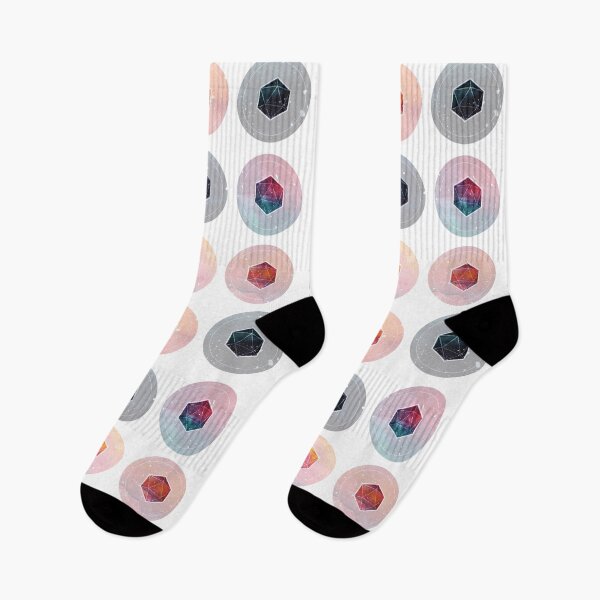 Item preview, D20 Galaxy Socks designed and sold by Charlotte-Regan.
