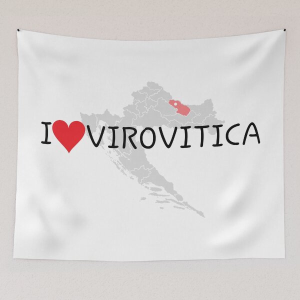 Item preview, "I Love Virovitica" designed and sold by MC Art Studio.