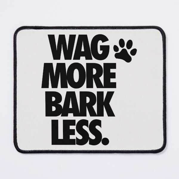 Item preview, WAG MORE BARK LESS. Sticker designed and sold by MircoHeck.
