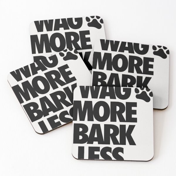Item preview, WAG MORE BARK LESS. Sticker designed and sold by MircoHeck.