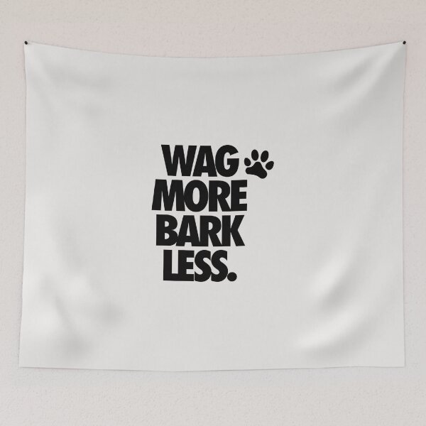 Item preview, WAG MORE BARK LESS. Sticker designed and sold by MircoHeck.