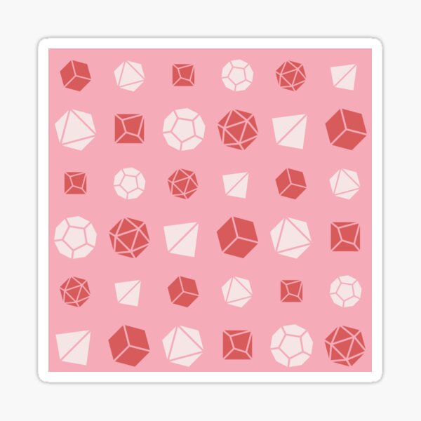 Strawberry Dice Pattern Sticker