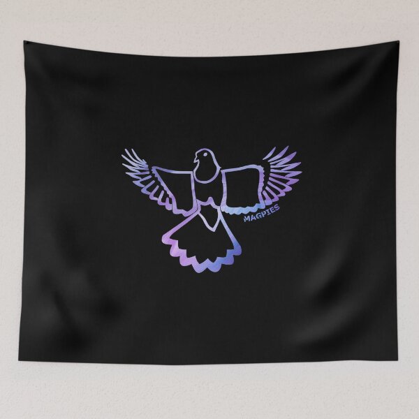 Aperçu de l'œuvre Newcastle Magpies - contour violet et bleu créée et vendue par I-Mc.