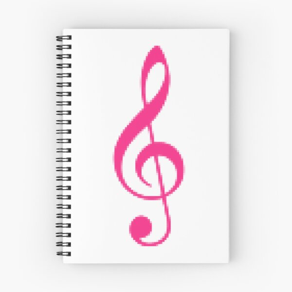 Item preview, Pixel art del signo musical de la clave de sol en rosa. designed and sold by Trianglegreen.
