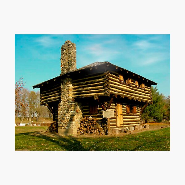 Cabin on Fort Ouiatenon Photographic Print