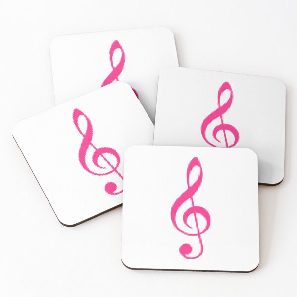 Artikelvorschau, Pixelkunst des Violinschlüssel-Musikzeichens im Rosa. entworfen und verkauft von Trianglegreen.