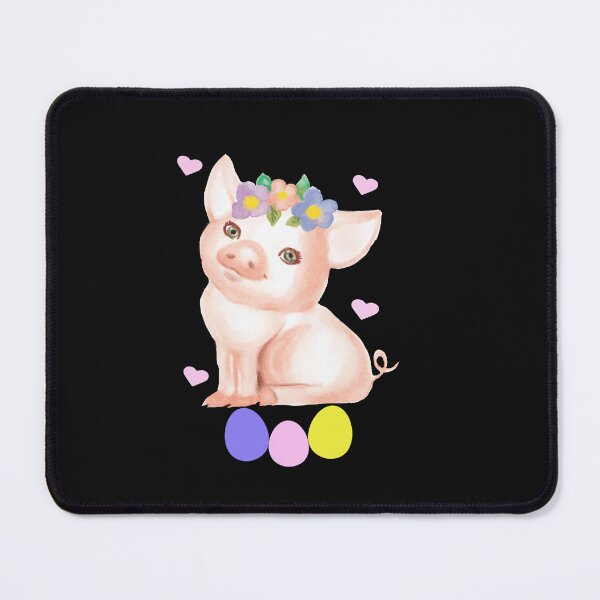 Item preview, Cute Pig With Flowers Pig Lover Funny Easter designed and sold by SharpThreadZ.
