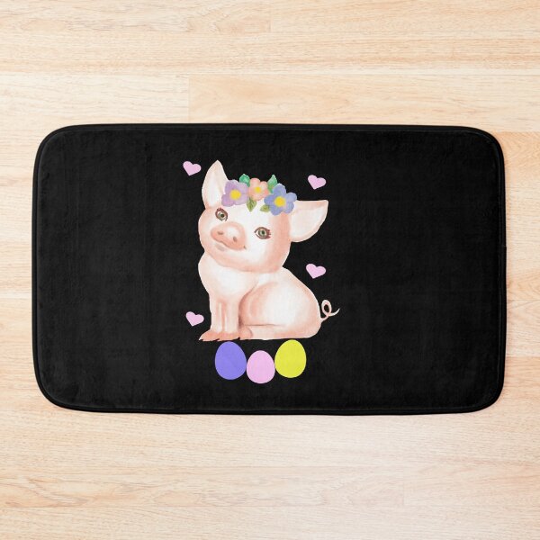 Item preview, Cute Pig With Flowers Pig Lover Funny Easter designed and sold by SharpThreadZ.