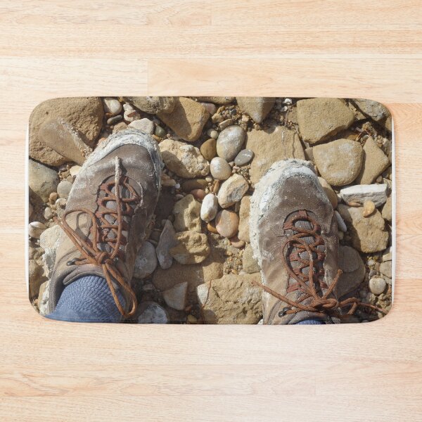 Item preview, Dirty authentic trampling boots on a stony ground designed and sold by sopfanna.